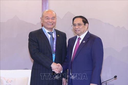 Thủ tướng Phạm Minh Chính tiếp lãnh đạo một số tập đoàn kinh tế hàng đầu Trung Quốc