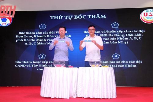 Bốc thăm chia bảng, xếp lịch thi đấu vòng chung kết Giải bóng đá U21 quốc gia – Thanh Niên năm 2023