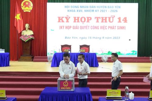 HĐND huyện Bảo Yên tổ chức kỳ họp thứ 14 (kỳ họp giải quyết công việc phát sinh)