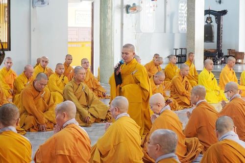 Tăng Ni Q.Gò Vấp thực hiện Bố-tát định kỳ và triển khai hoạt động Phật sự sắp tới