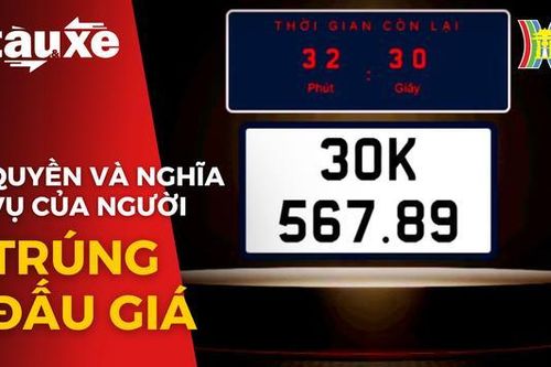 Quyền và nghĩa vụ của người trúng đấu giá biển số đẹp | Bản tin Tàu và Xe | 16/09/2023