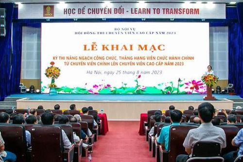 Công bố điểm thi nâng ngạch công chức, thăng hạng viên chức năm 2023