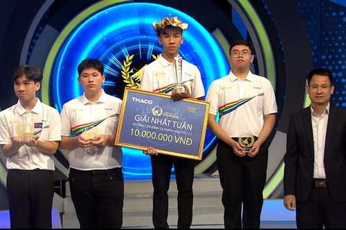 Nam sinh Bắc Giang giành chiến thắng trong cuộc thi tuần Olympia