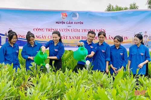 Hơn 4.000 ĐVTN Hà Tĩnh hưởng ứng Ngày Chủ nhật xanh lần thứ IV
