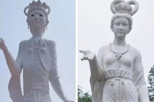 Tượng tiên nữ đầu tư gần 270 triệu đồng gây sốt vì 'xấu đau đớn'