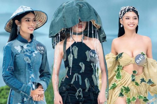 Trang phục tái chế độc đáo với thông điệp bảo vệ môi trường của Miss Earth VN