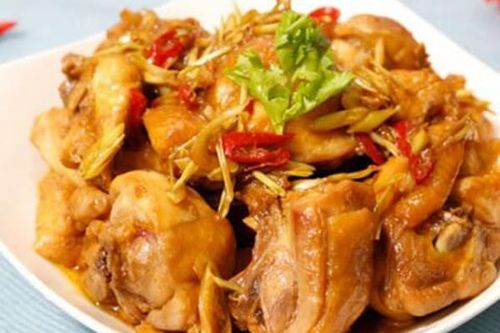 Gà xào xả ớt