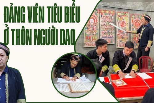 Đảng viên tiêu biểu ở thôn người Dao