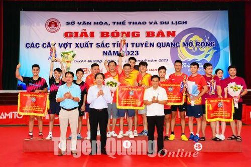 Bế mạc Giải Bóng bàn các cây vợt xuất sắc tỉnh Tuyên Quang mở rộng năm 2023