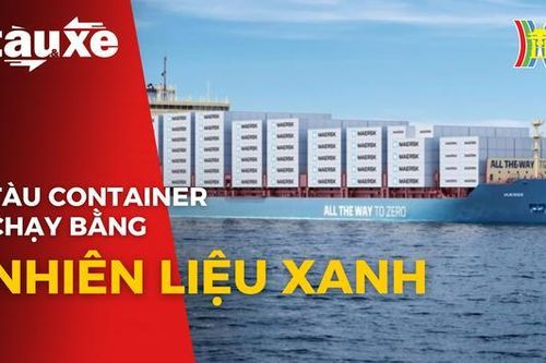 Tàu container chạy bằng nhiên liệu xanh | Bản tin Tàu và Xe | 17/9/2023