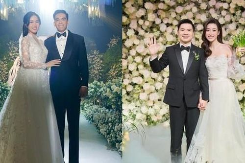 Á hậu Phương Anh có hành động tinh tế giống Hoa hậu Đỗ Mỹ Linh trong ngày cưới