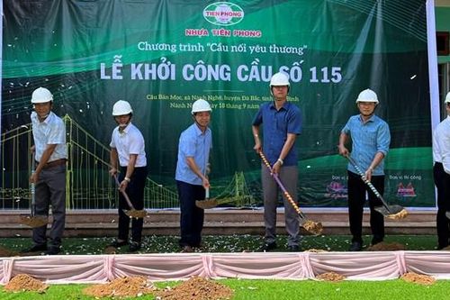 Hòa Bình: Khởi công cầu bản Mọc tiếp bước học sinh vùng cao đến trường