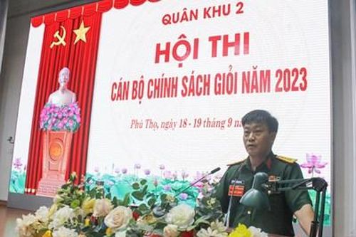Quân khu 2 khai mạc Hội thi cán bộ chính sách giỏi