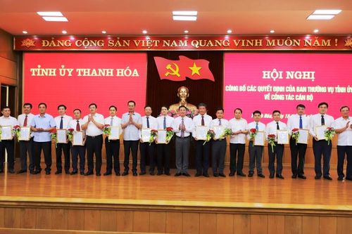 Thanh Hóa điều động hàng chục cán bộ giữ các chức vụ chủ chốt