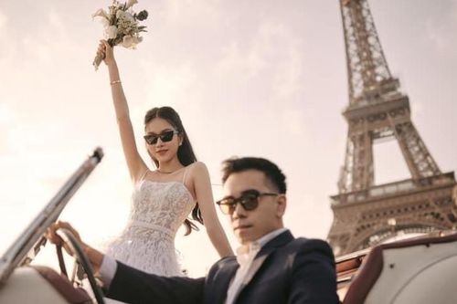 Ảnh cưới lãng mạn ở Pháp của Á hậu Phương Anh và chồng doanh nhân