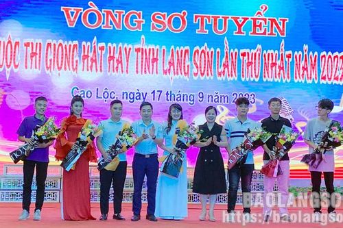 Gần 70 thí sinh tại 10 huyện tham dự vòng sơ tuyển cuộc thi Giọng hát hay tỉnh Lạng Sơn lần thứ nhất