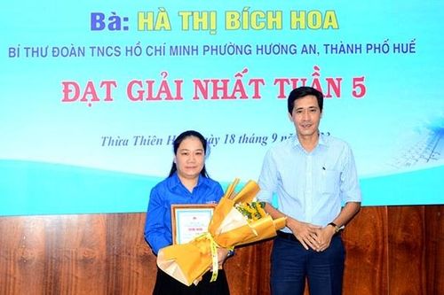 Bí thư Đoàn phường Hương An đoạt giải Nhất cuộc thi tuần thứ 5 về 'Dân vận khéo'