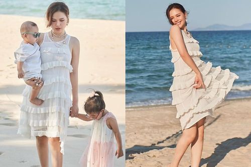 Nữ diễn viên Phanh Lee hiếm hoi khoe ảnh chồng con
