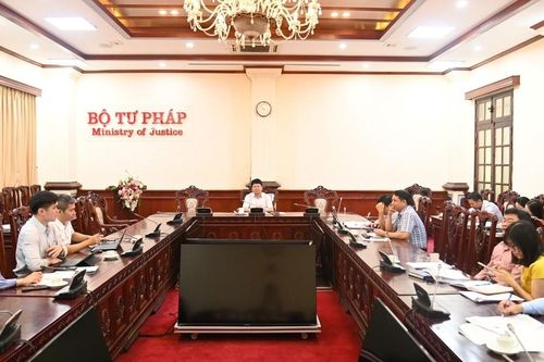 Họp Tổ công tác triển khai Đề án 06 của Bộ Tư pháp