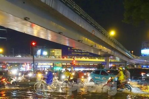 Cây đổ, đường hóa sông sau cơn mưa lớn ở TPHCM