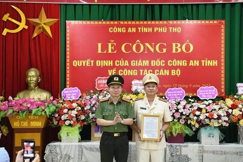 Công an tỉnh Phú Thọ điều động nhiều cán bộ chủ chốt