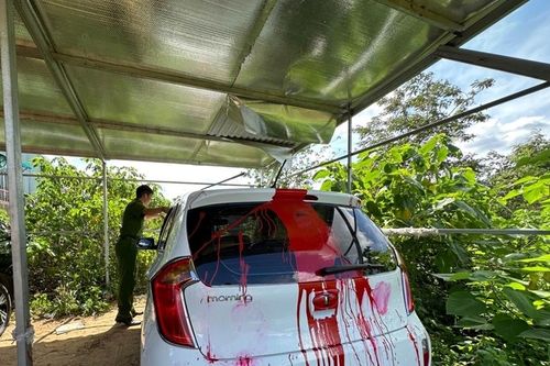 Khởi tố vụ án xe ô tô gia đình phóng viên báo Tuổi Trẻ bị tạt sơn ở Đắk Lắk