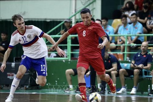 Đội tuyển futsal Việt Nam xuất sắc cầm hòa 3-3 trước tuyển futsal Nga