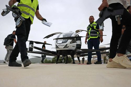 Israel thử nghiệm taxi bay không người lái trên không phận thành phố Jerusalem