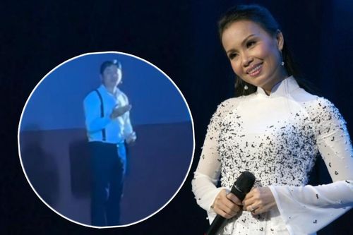FC Cẩm Ly có hành động 'cứu cánh' một nam diễn viên gặp trục trặc trên sân khấu