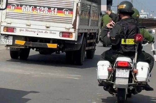 Tạm giữ tài xế xe tải chống đối, phóng xe bỏ chạy khi bị truy đuổi