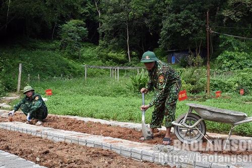 Đồn Biên phòng Tân Thanh xây dựng cảnh quan doanh trại xanh, sạch, đẹp