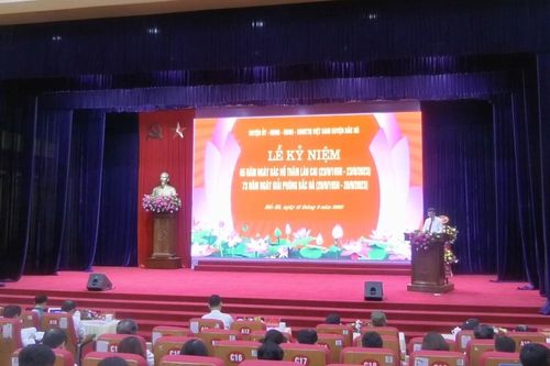 Bắc Hà: Kỷ niệm 65 năm ngày Bác Hồ thăm Lào Cai và 73 năm ngày giải phóng Bắc Hà