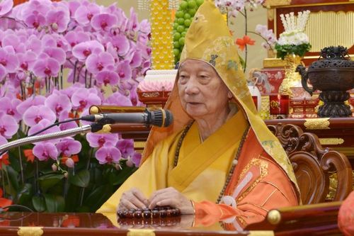 Lời khai thị của Trưởng lão Hòa thượng Thích Trí Quảng trong Pháp hội Vu lan tại Việt Nam Quốc Tự