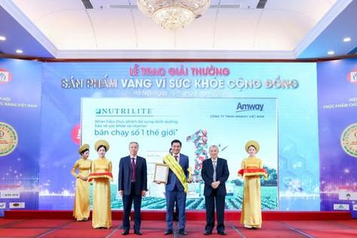 Amway Việt Nam lần thứ 11 vinh dự nhận giải thưởng Sản phẩm vàng vì sức khỏe cộng đồng