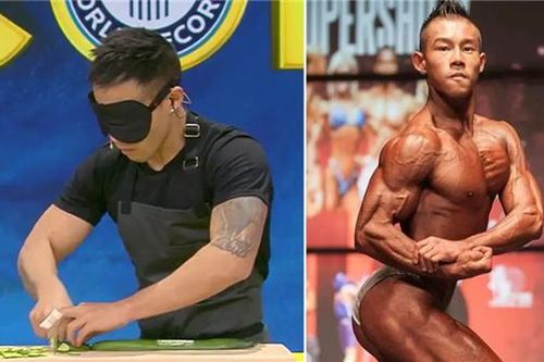 Kỷ lục bịt mắt cắt dưa chuột