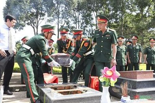 Đắk Nông: Lễ viếng, truy điệu và an táng 2 hài cốt liệt sĩ tại huyện Đắk Mil