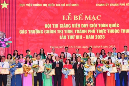 39 giảng viên đạt xuất sắc hội thi giảng viên dạy giỏi toàn quốc các trường chính trị