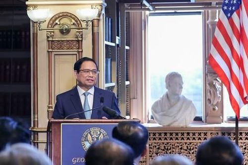 Hơn một giờ của Thủ tướng Phạm Minh Chính tại Đại học danh tiếng Georgetown