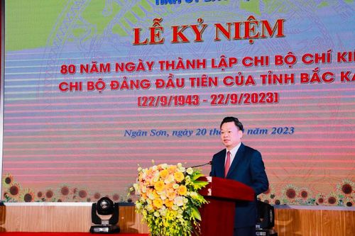 Tỉnh ủy Bắc Kạn tổ chức kỷ niệm 80 năm Ngày thành lập Chi bộ Chí Kiên