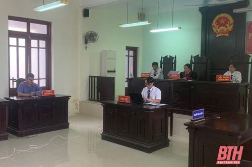 Huyện Hoằng Hóa xét xử trực tuyến 3 vụ án hình sự