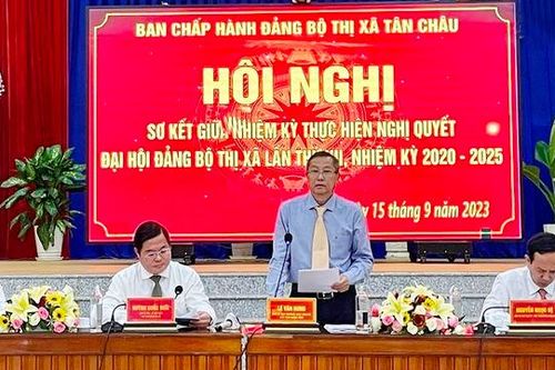 Tân Châu quyết tâm thực hiện thắng lợi Nghị quyết nhiệm kỳ 2020 – 2025