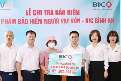 BIC chi trả hơn 570 triệu đồng bảo hiểm người vay vốn tại Sa Pa