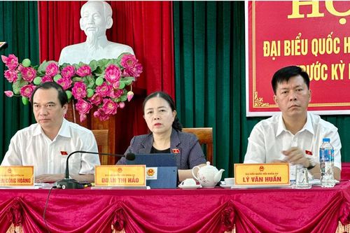 Đại biểu Quốc hội tiếp xúc cử tri huyện Đồng Hỷ