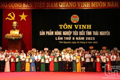 Thái Nguyên: Tôn vinh sản phẩm nông nghiệp tiêu biểu lần thứ 6