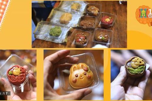 Bạn trẻ hào hứng trải nghiệm làm bánh trung thu