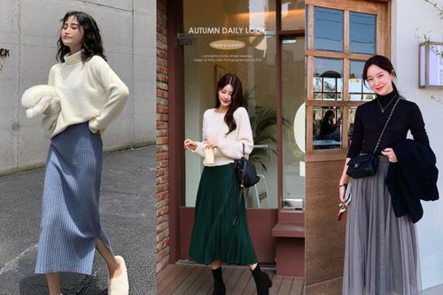 Những kiểu chân váy thích hợp cho mùa thu
