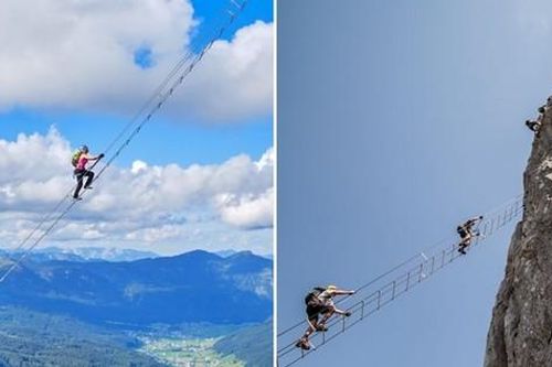 Du khách đổ xô tới 'cây cầu bậc thang' chênh vênh để chụp ảnh, có người thiệt mạng