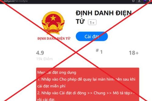 Mạo danh cơ quan chức năng yêu cầu cài đặt ứng dụng lạ