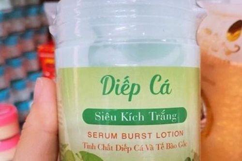 Sản phẩm Serum Burst Lotion Diếp cá siêu kích trắng bị thu hồi, tiêu hủy