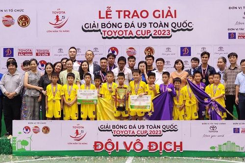 Giải bóng đá U9 toàn quốc Toyota Cup chung tay ươm mầm tài năng trẻ